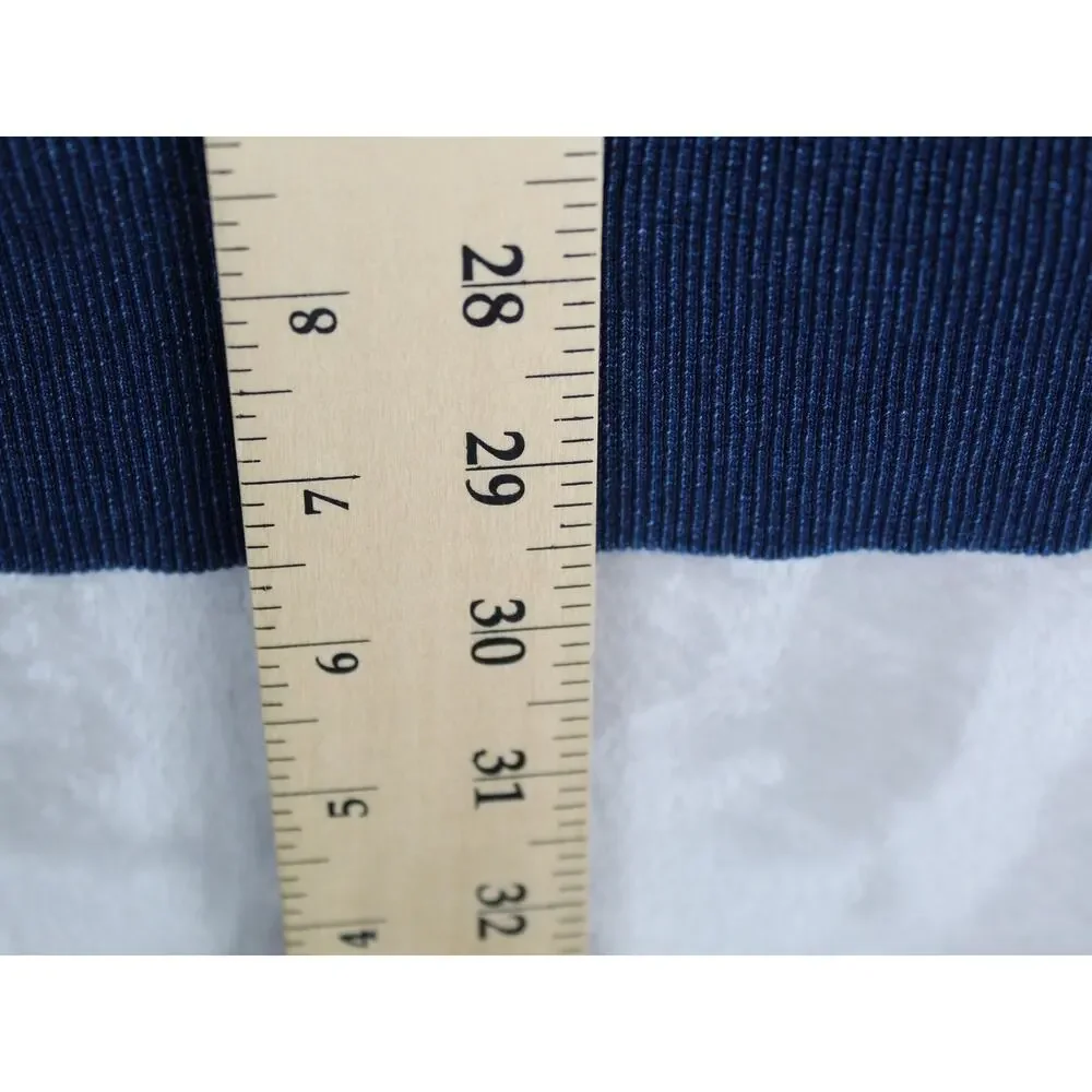 32 Bar Blues Sweatshirt Mens XXL 2XL Blue Pullover Minimalist Preppy Casual